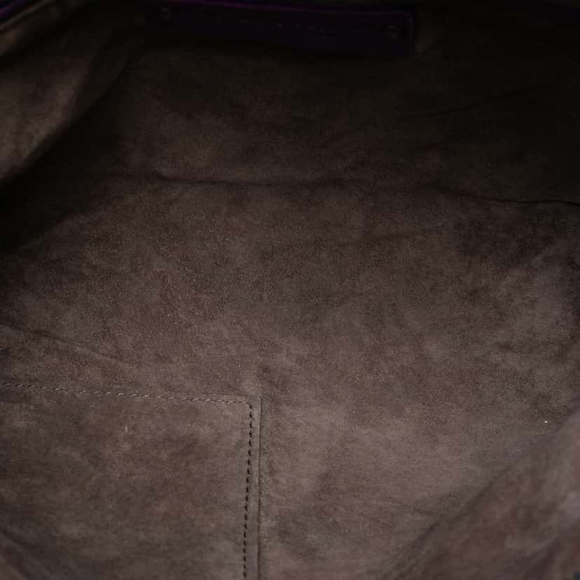 Bottega Veneta Nappa Intrecciato Nodini Crossbody Purple Leather Good condition - Model View
