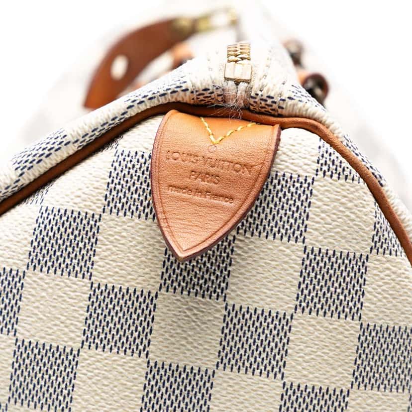 Louis Vuitton Damier Azur Speedy 35 White Good condition - Box View
