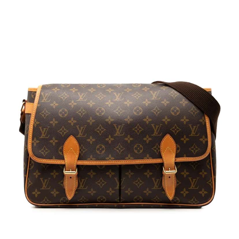 Louis Vuitton Monogram Sac Gibeciere GM Brown Good condition - Front View