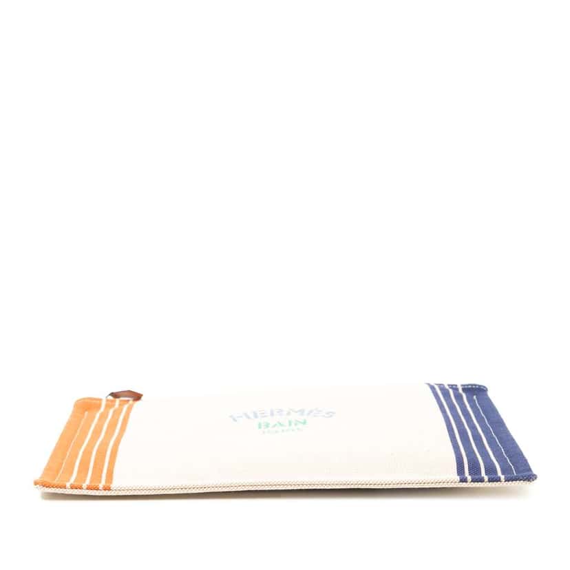 Hermès Large H Canvas Maillon Marin case Brown Canvas Good condition - Inside View