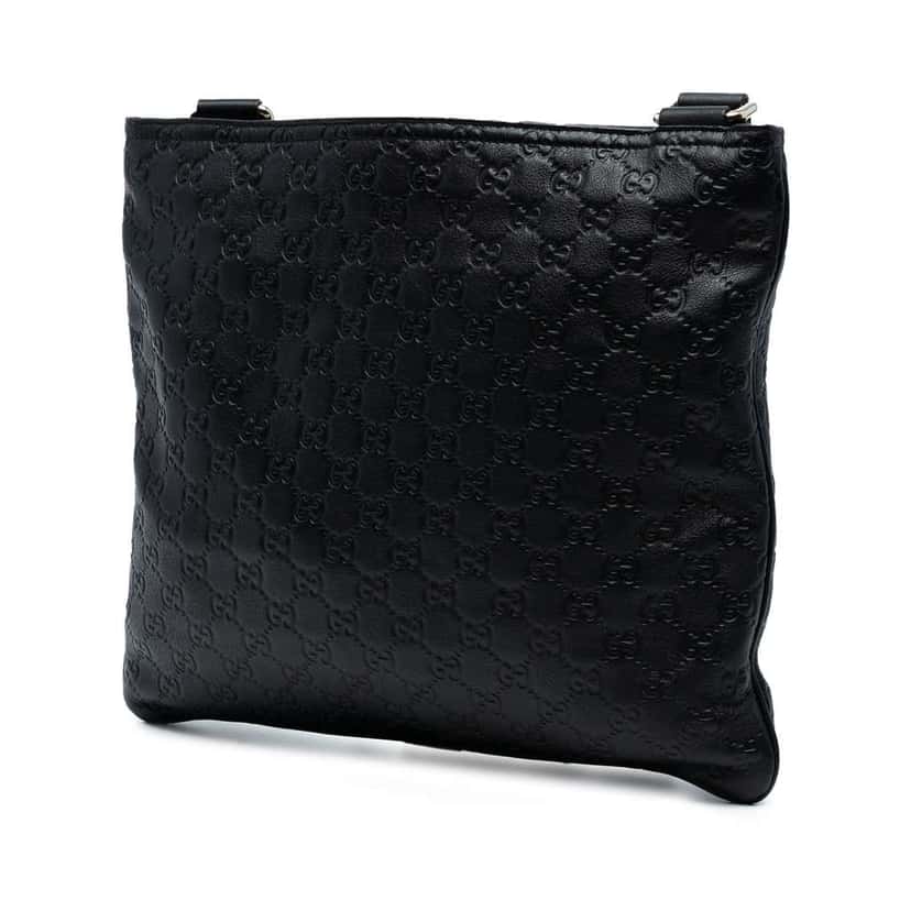 Gucci Guccissima Crossbody Black Leather Good condition - Back View