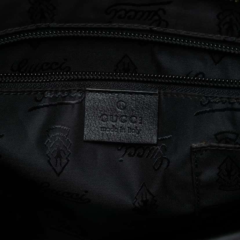 Gucci Guccissima Crossbody Black Leather Good condition - Box View