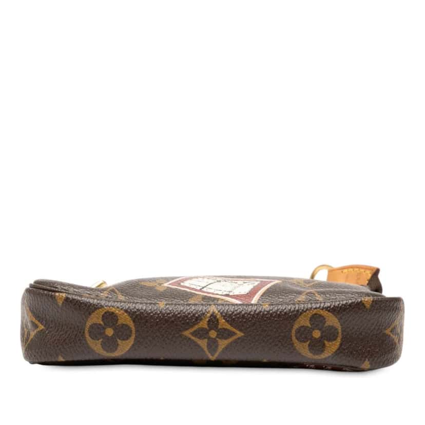 Louis Vuitton Monogram Patch Mini Pochette Accessoires Brown Very good condition - Inside View