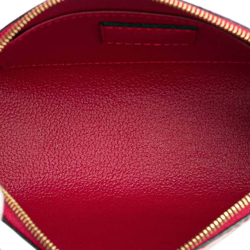 Louis Vuitton Monogram Vernis Cosmetic Pouch Red Leather Good condition - Model View