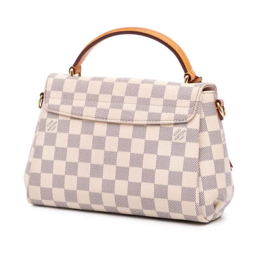 Louis Vuitton Damier Azur Croisette White Canvas Good condition - Back View