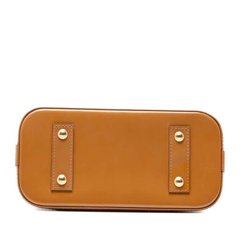 Louis Vuitton Monogram Vernis Alma BB Brown Leather Good condition - Inside View