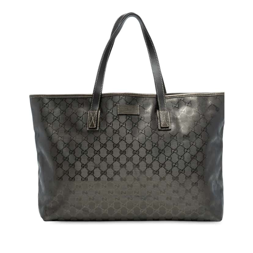 Gucci Large GG Imprime Tote Brown Canvas Good condition - Front View