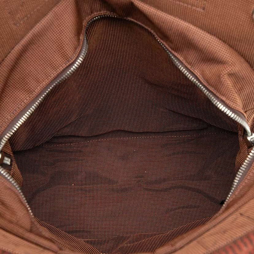 Hermès Canvas Herline Backpack PM Brown Canvas Good condition - Model View