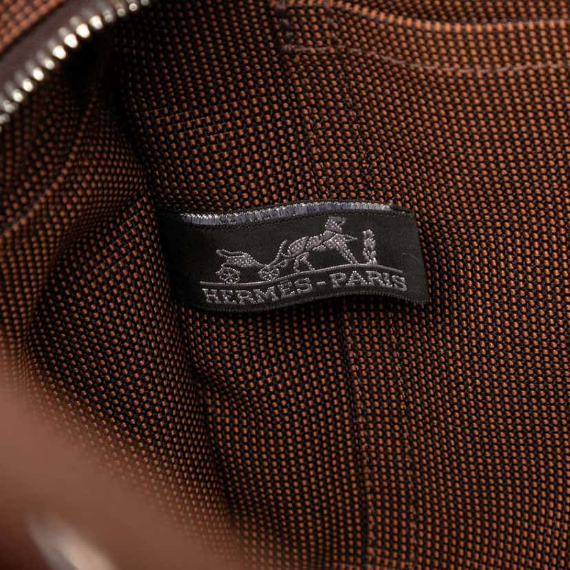 Hermès Canvas Herline Backpack PM Brown Canvas Good condition - Box View