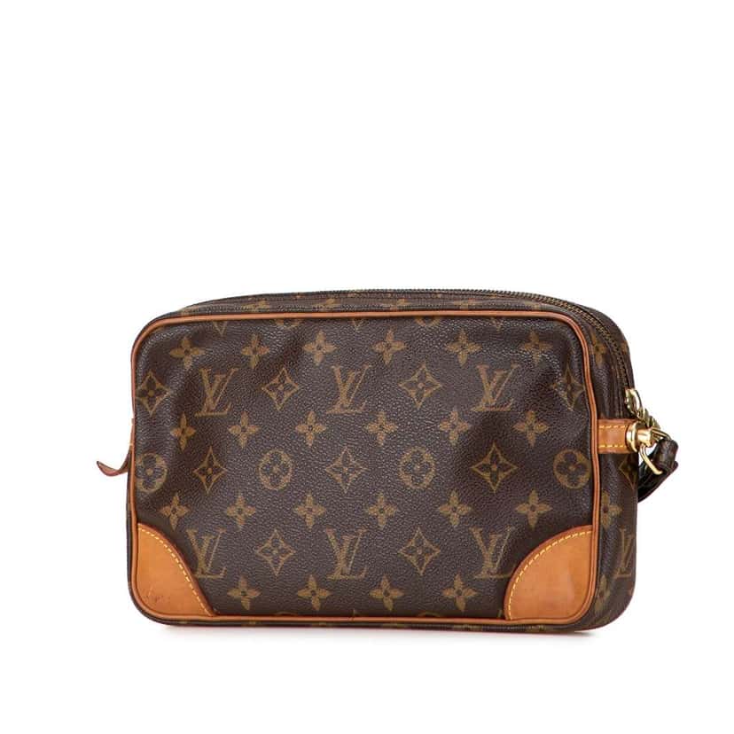 Louis Vuitton Monogram Marly Dragonne GM Brown Good condition - Back View