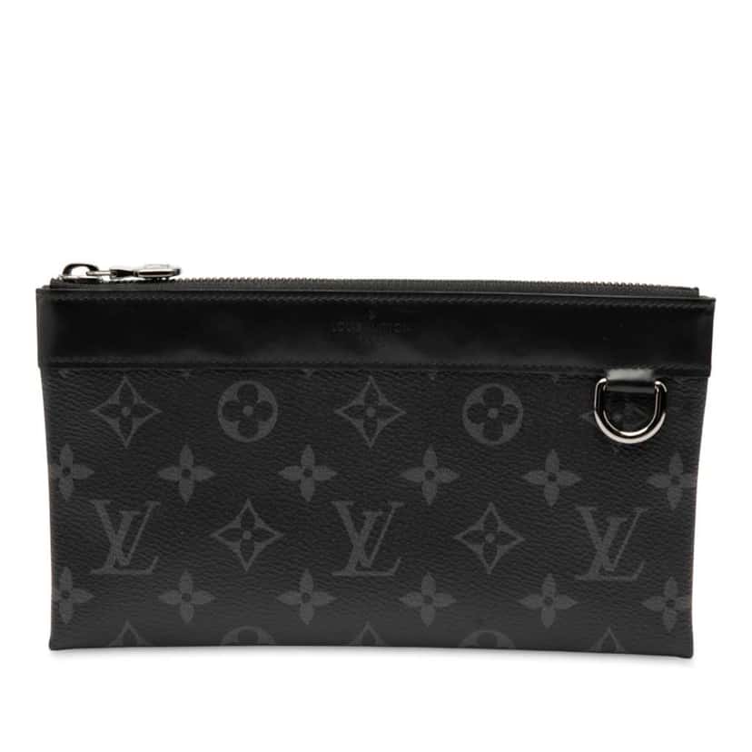 Louis Vuitton Monogram Taigarama Pochette Discovery PM Black Very good condition - Front View