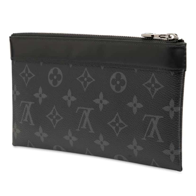 Louis Vuitton Monogram Taigarama Pochette Discovery PM Black Very good condition - Back View