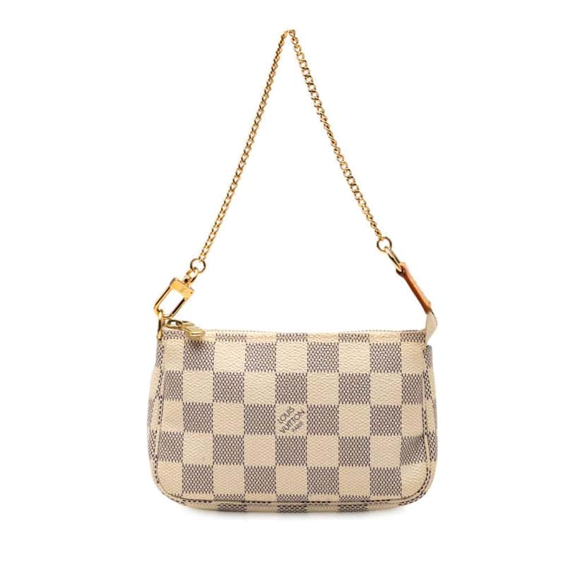 Louis Vuitton Damier Azur Mini Pochette Accessoires White Good condition - Front View
