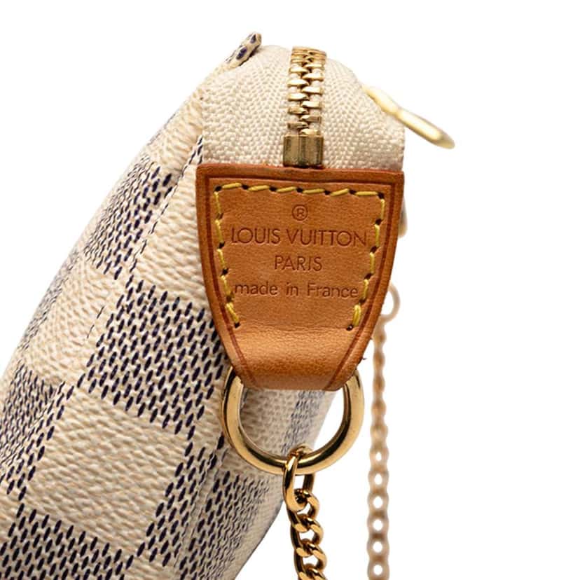 Louis Vuitton Damier Azur Mini Pochette Accessoires White Good condition - Box View