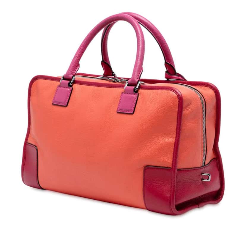 Loewe Tricolor Leather Amazona 36 Orange Leather Good condition - Back View