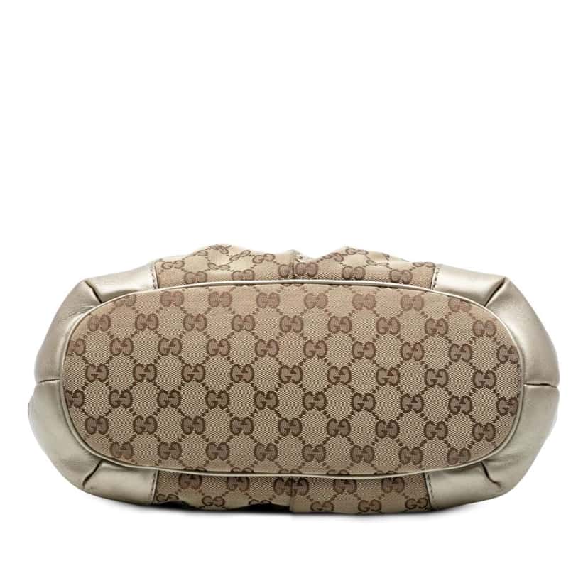 Gucci GG Canvas Sukey Satchel Brown Canvas Good condition - Inside View