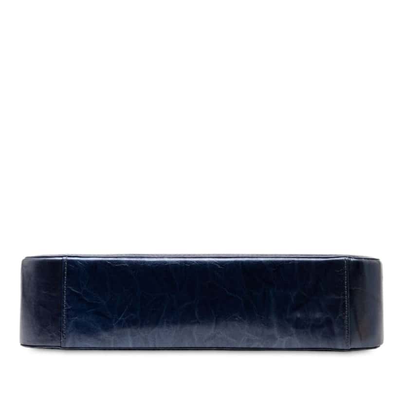 Loewe Leather Flap Shoulder Bag Blue Leather Good condition - Inside View