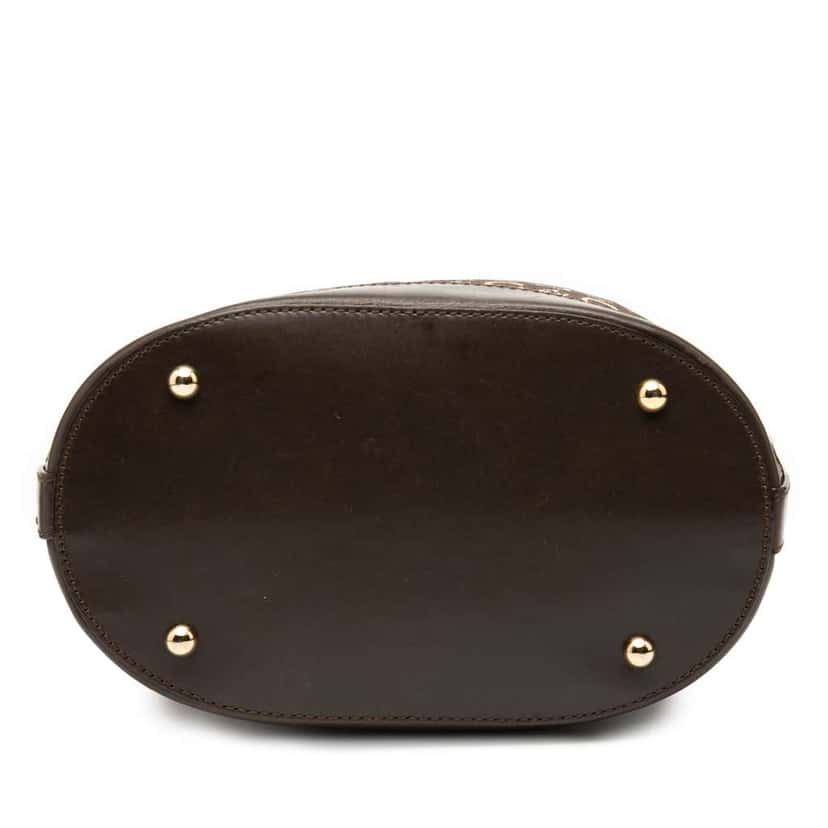 Celine C Macadam Canvas Bucket Bag Brown Canvas Very good condition - Inside View