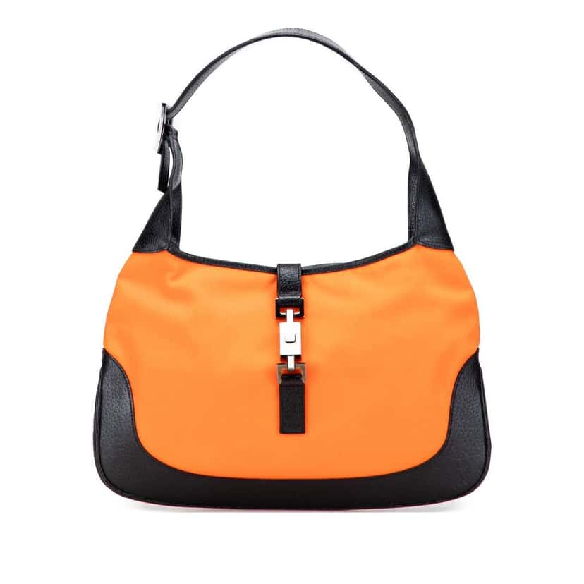 Gucci Nylon Jackie Shoulder Bag Orange Good condition - Front View
