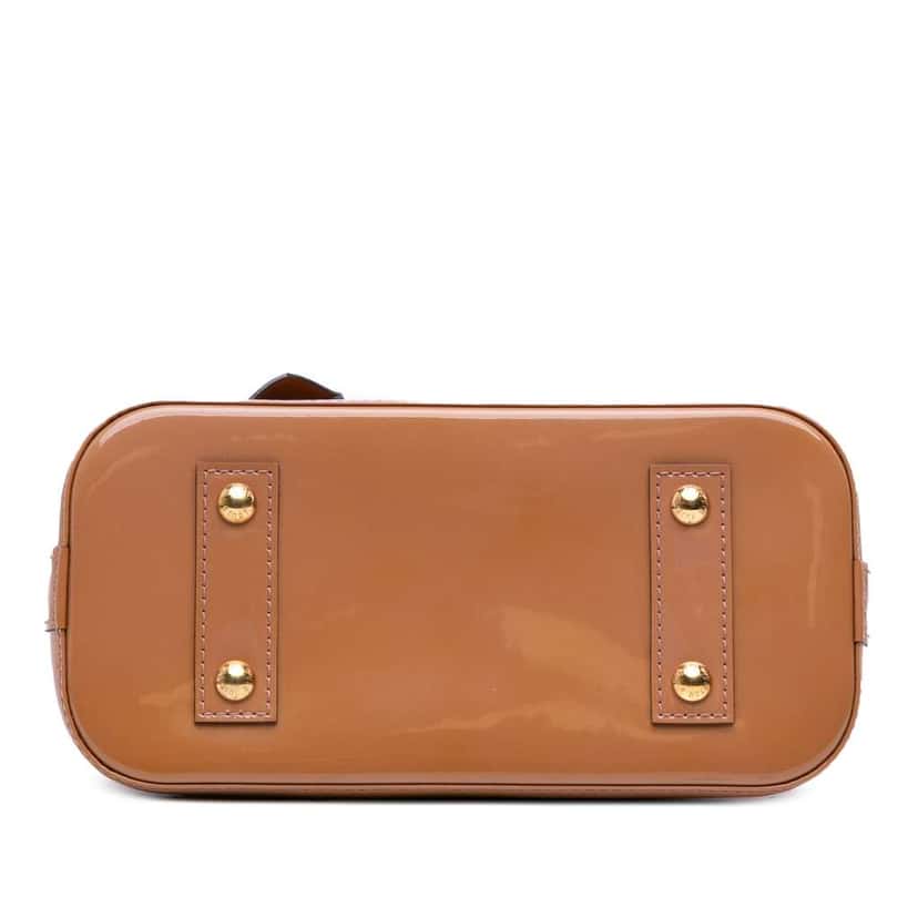 Louis Vuitton Monogram Vernis Alma BB Brown Leather Good condition - Inside View