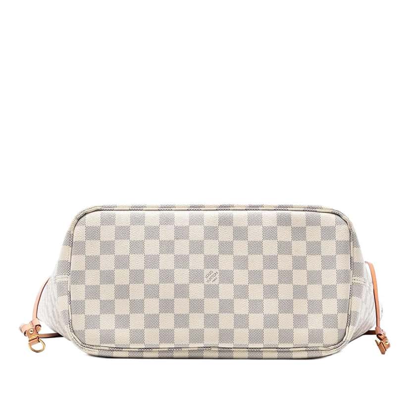 Louis Vuitton Damier Azur Neverfull MM White Good condition - Inside View