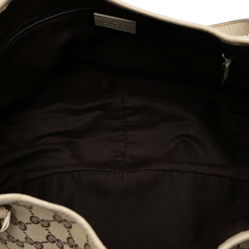 Gucci GG Canvas Abbey D Ring Tote Brown Canvas Good condition - Model View