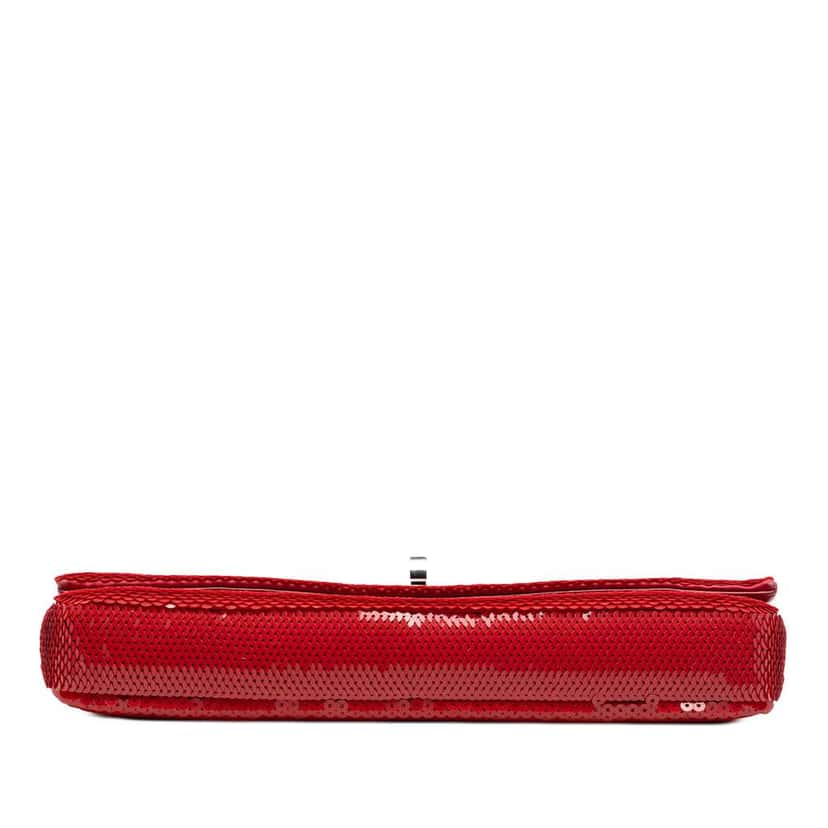 Miu Miu Sequin Embellished Shoulder Bag Red Good condition - Inside View
