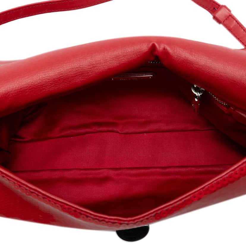 Miu Miu Sequin Embellished Shoulder Bag Red Good condition - Model View