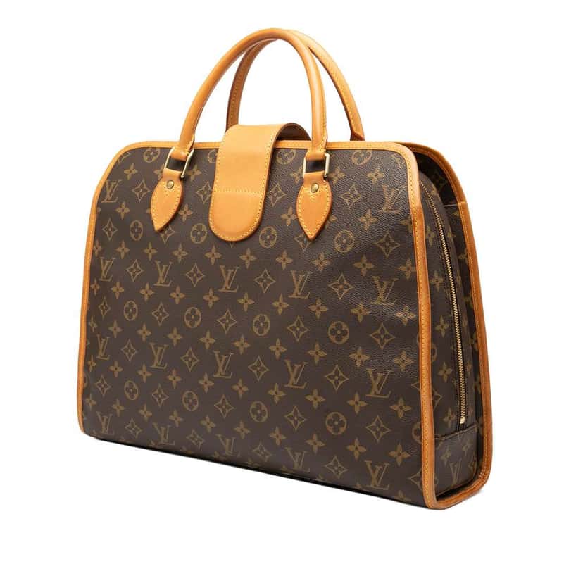 Louis Vuitton Monogram Rivoli Briefcase Brown Fair condition - Back View