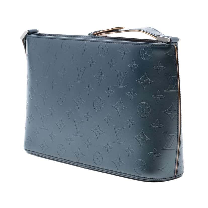 Louis Vuitton Monogram Mat Alston Grey Leather Fair condition - Back View
