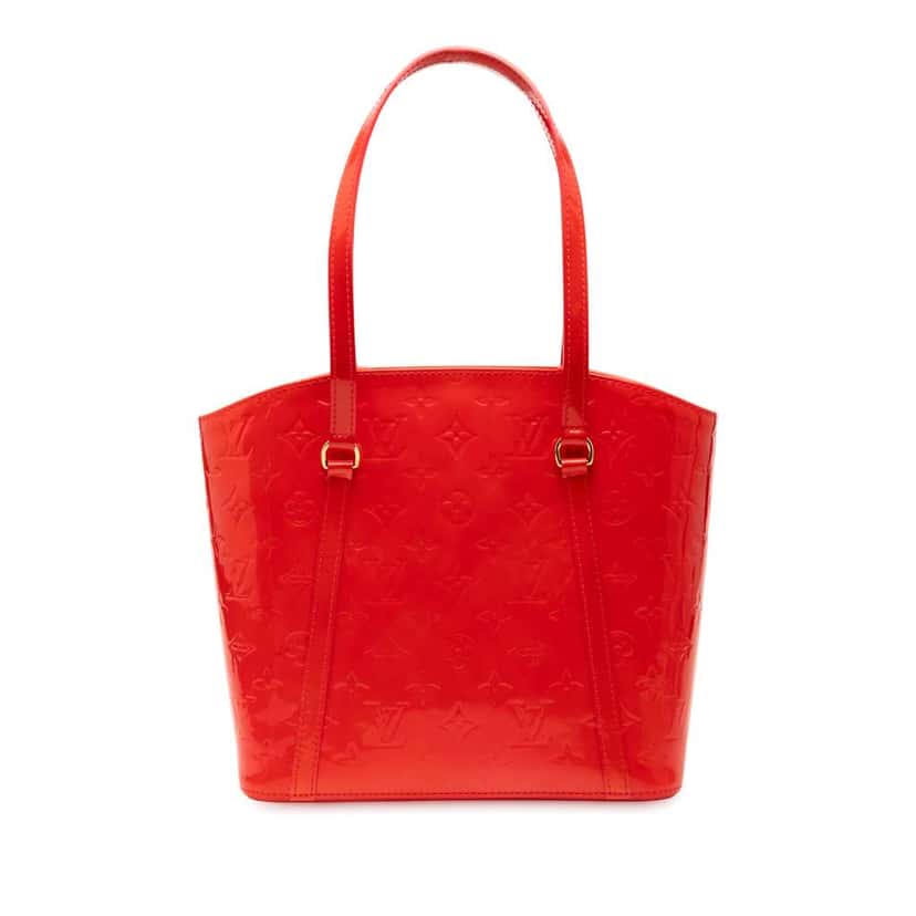 Louis Vuitton Monogram Vernis Avalon MM Red Leather Good condition - Front View
