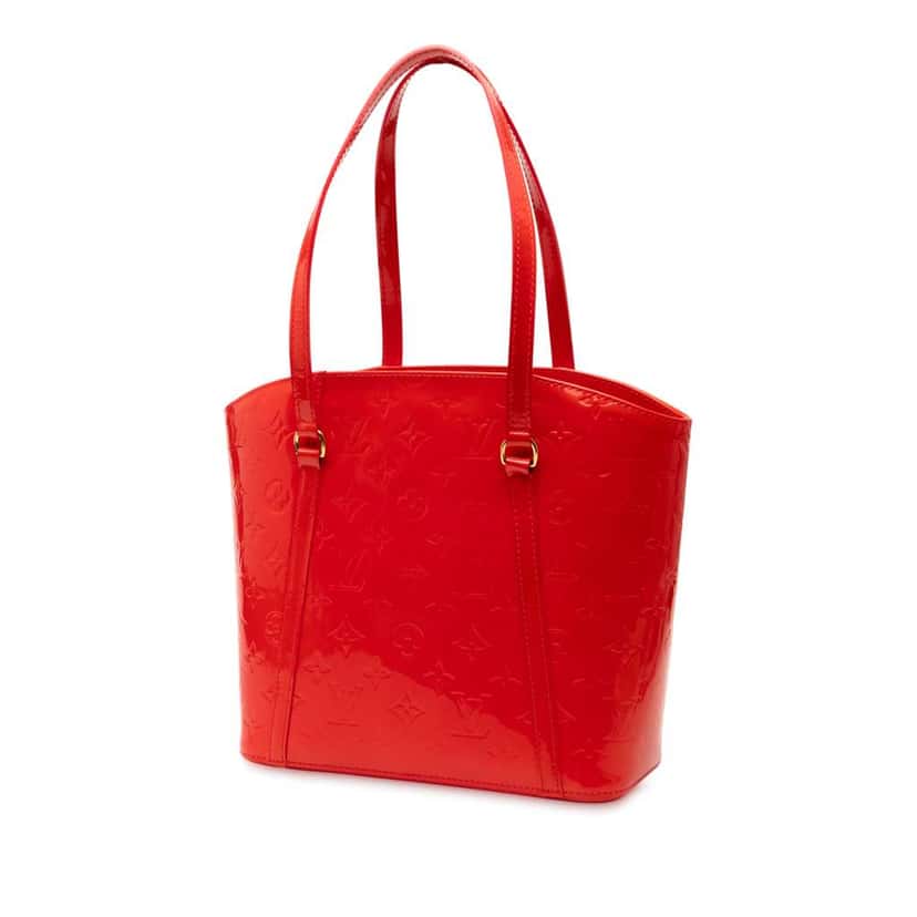 Louis Vuitton Monogram Vernis Avalon MM Red Leather Good condition - Back View