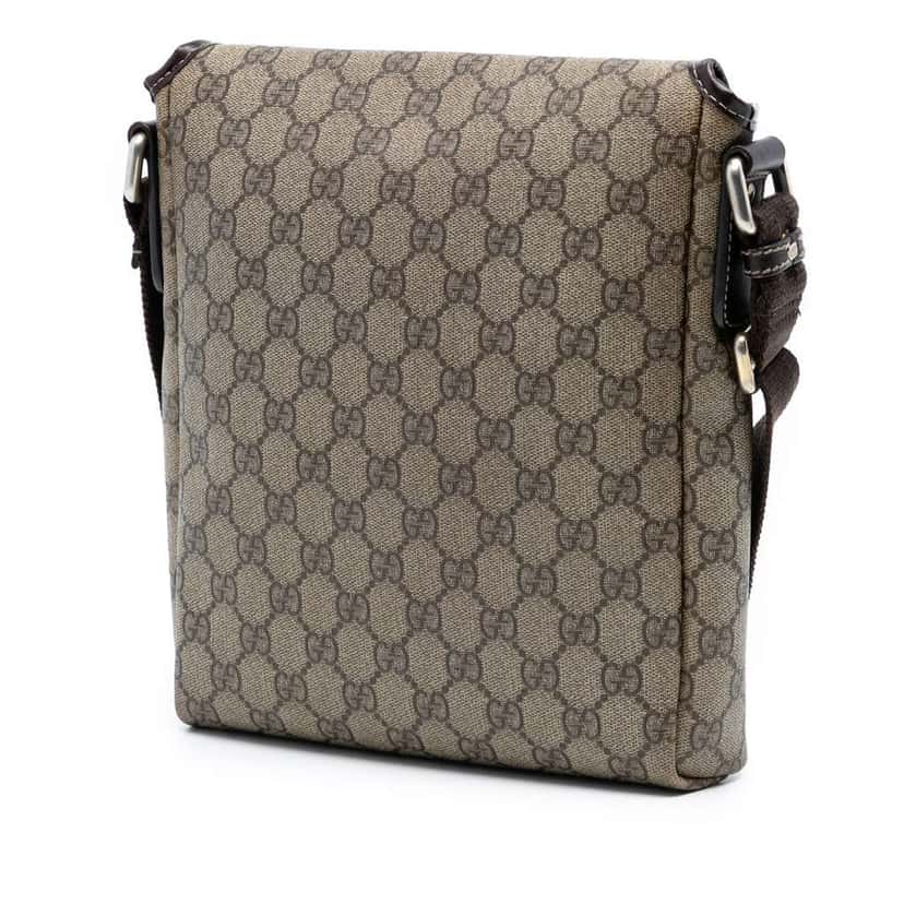 Gucci GG Supreme Crossbody Brown Canvas Good condition - Back View
