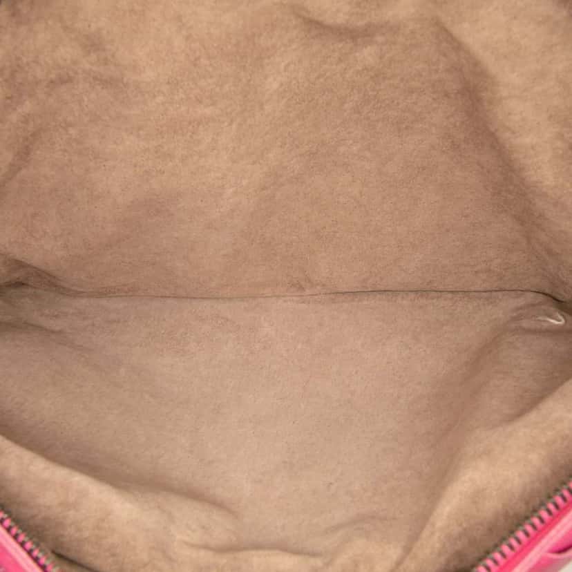 Bottega Veneta Mini Nappa Intrecciato Expandable Chain Flap Crossbody Pink Leather Very good condition - Model View