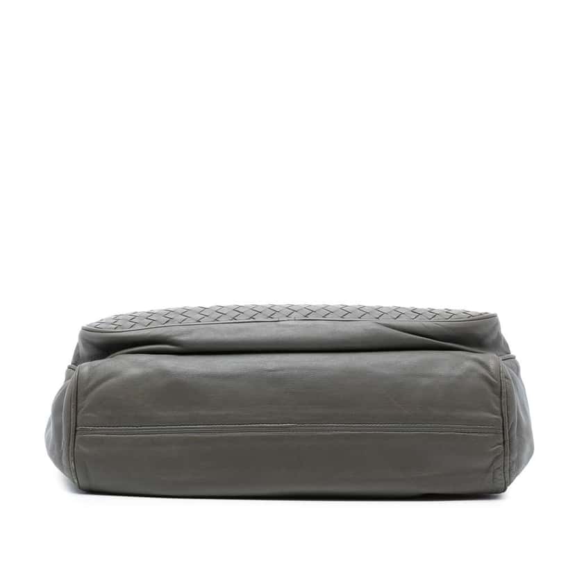 Bottega Veneta Nappa Intrecciato Briefcase Grey Leather Good condition - Inside View