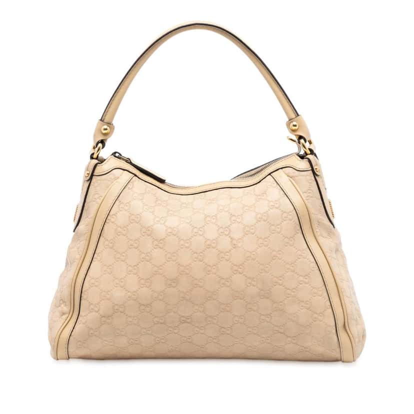 Gucci Guccissima Scarlett Shoulder Bag Brown Leather Very good condition - Front View