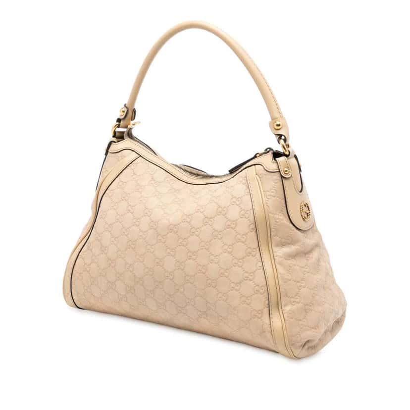 Gucci Guccissima Scarlett Shoulder Bag Brown Leather Very good condition - Back View