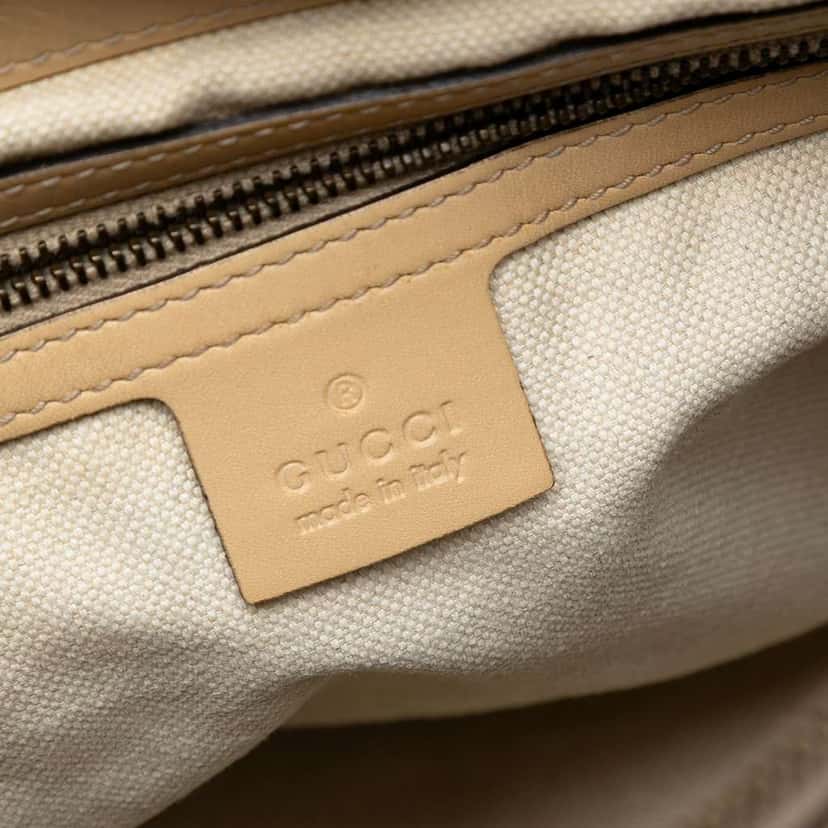 Gucci Guccissima Scarlett Shoulder Bag Brown Leather Very good condition - Box View