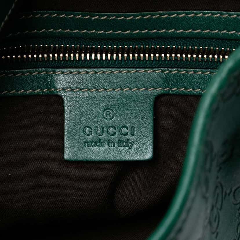 Gucci Guccissima Jackie O Bouvier Hobo Green Leather Good condition - Box View
