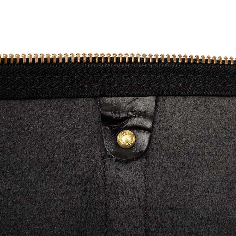 Louis Vuitton Epi Keepall 60 Black Leather Good condition - Box View