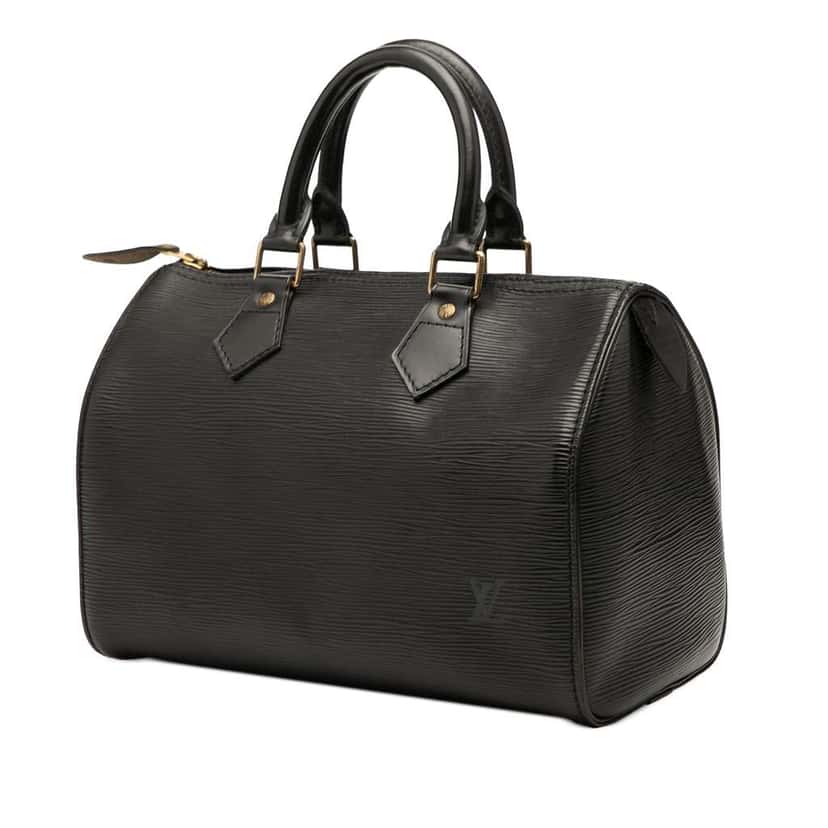Louis Vuitton Epi Speedy 25 Black Leather Good condition - Back View