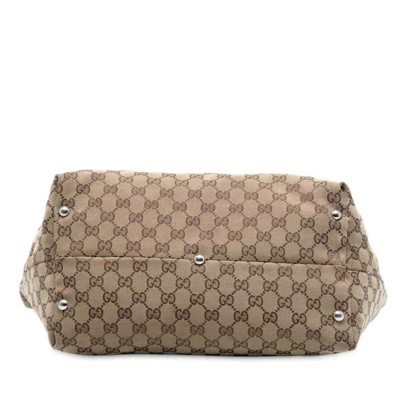 Gucci GG Canvas Icon Bit Tote Brown Canvas Good condition - Inside View