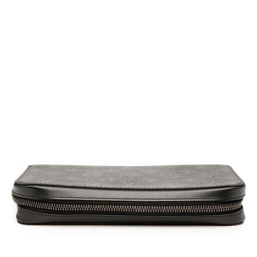 Louis Vuitton Monogram Eclipse Zippy XL Wallet Black Good condition - Inside View