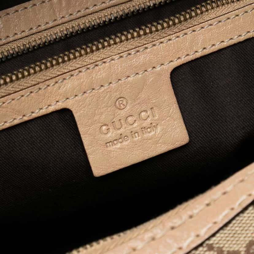 Gucci Medium GG Canvas Jockey Hobo Brown Canvas Good condition - Box View