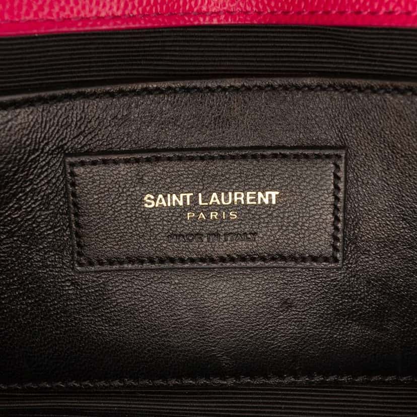 Saint Laurent Small Grain De Poudre Monogram Kate Crossbody Pink Leather Good condition - Box View