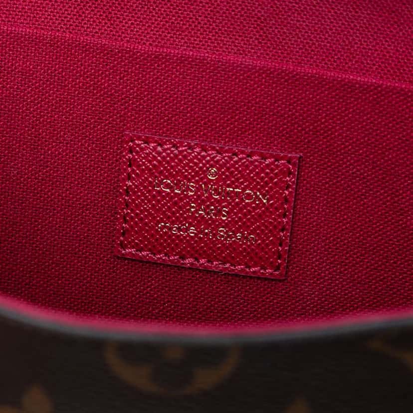 Louis Vuitton Monogram Pochette Felicie Brown Good condition - Box View