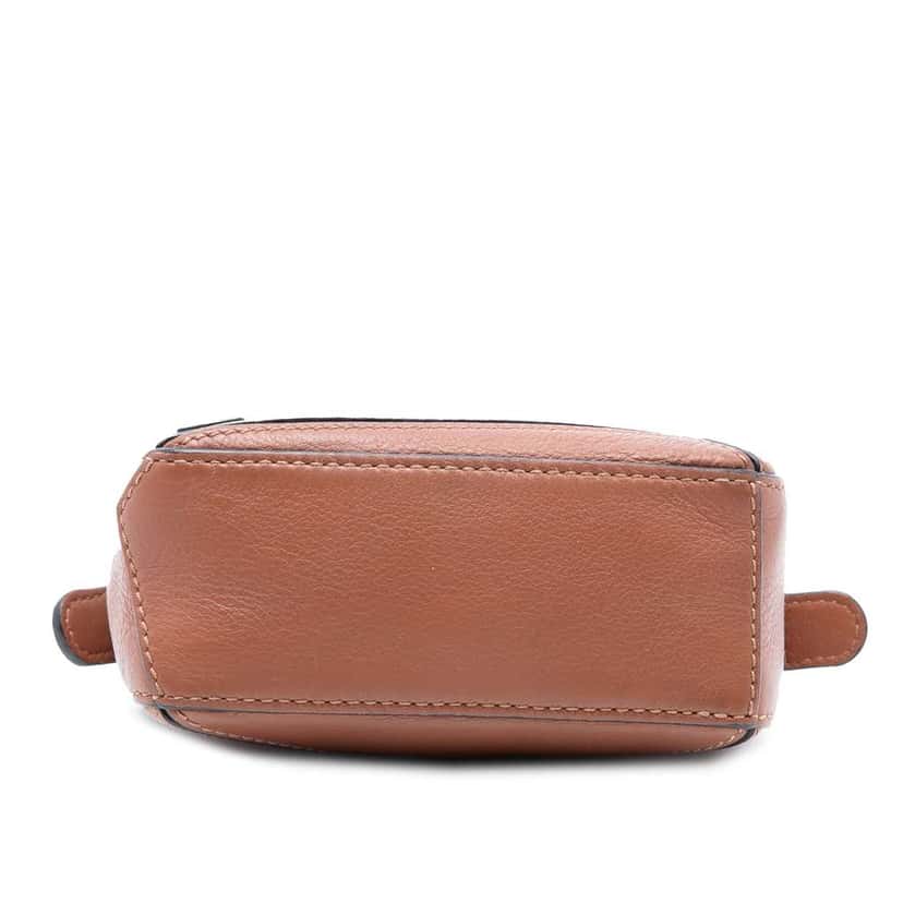 Loewe Nano Calfskin Puzzle Satchel Brown Leather Very good condition - Inside View