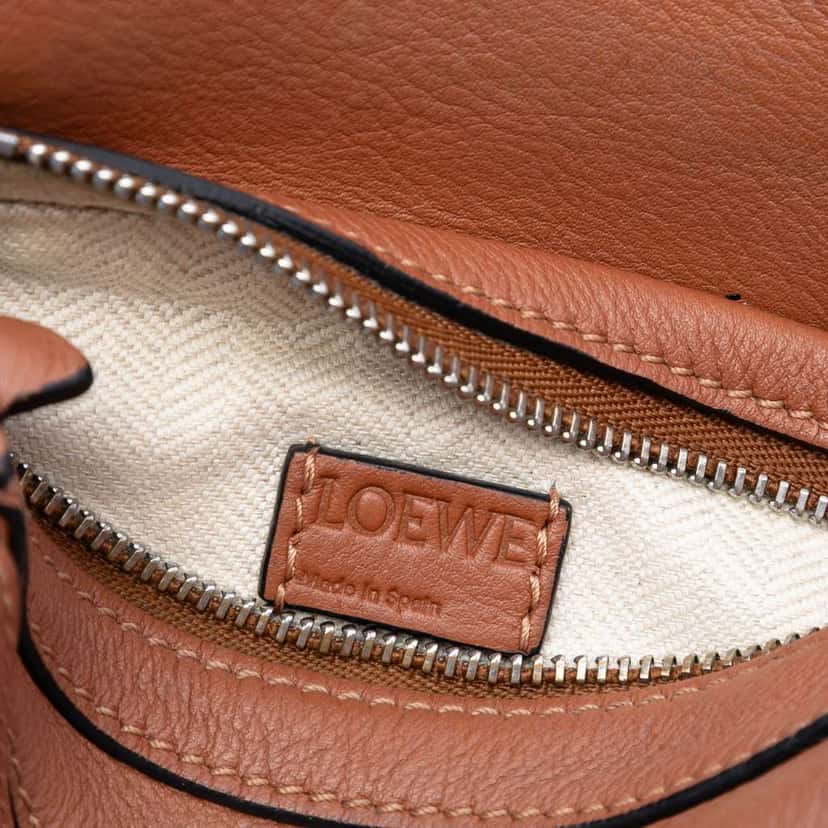 Loewe Nano Calfskin Puzzle Satchel Brown Leather Very good condition - Box View