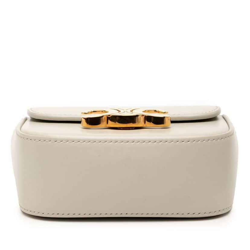 Celine Mini Calfskin Claude Crossbody Brown Leather Good condition - Inside View