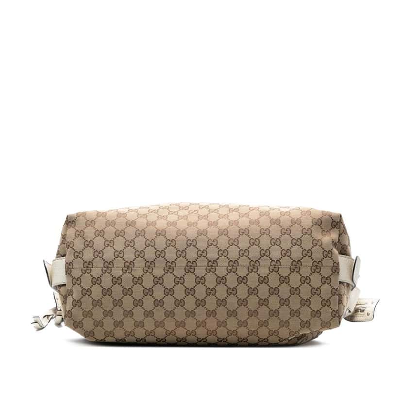 Gucci Large GG Canvas Bamboo Bar Tote Brown Canvas Good condition - Inside View